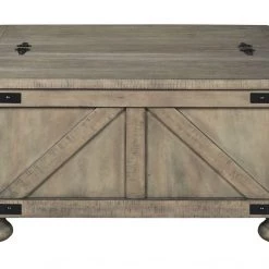 Ashley Furniture Aldwin - Gray - Cocktail Table With Storage Tables