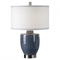 Accessories Uttermost Sylvaine Blue-Gray Glaze Lamp