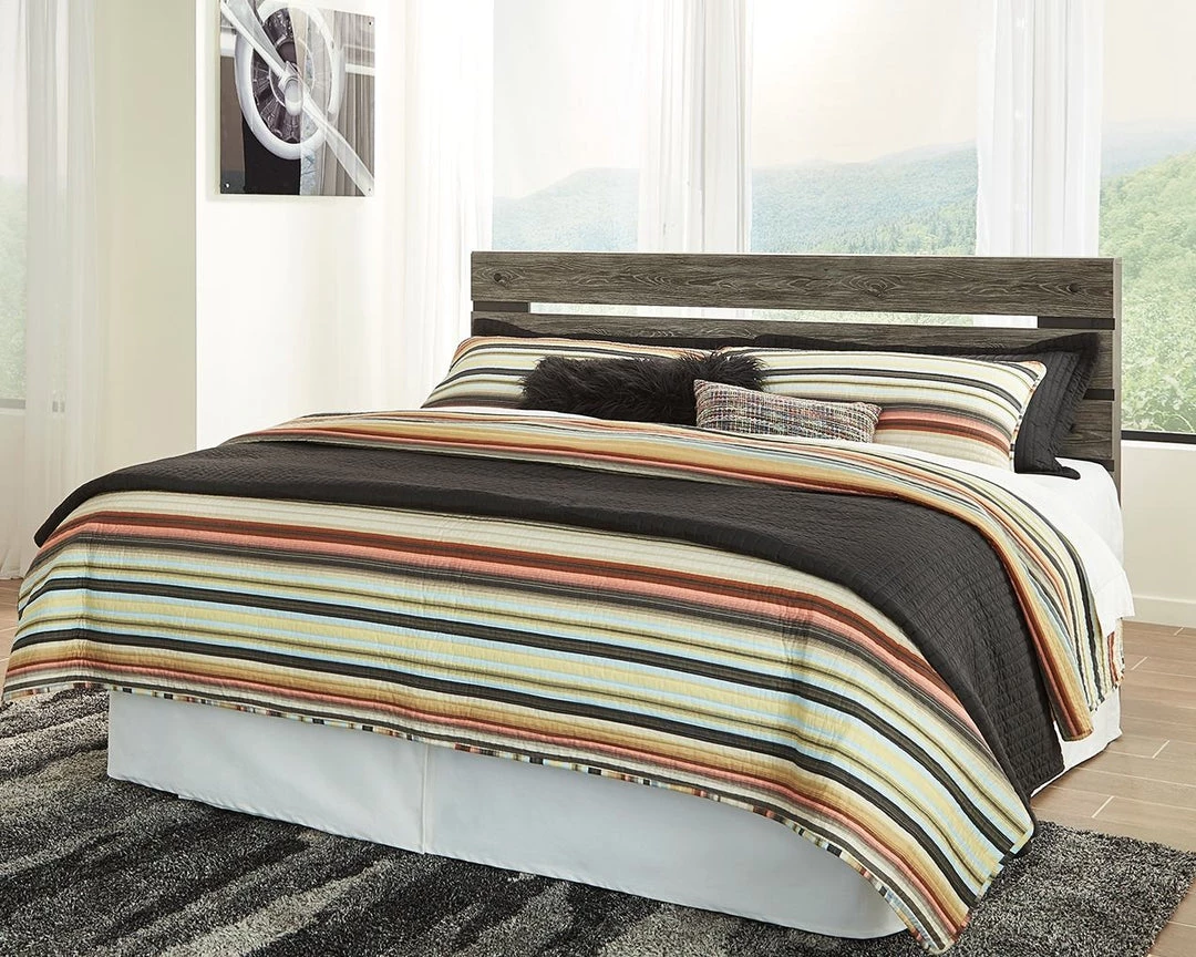 Signature Design By Ashley® Cazenfeld - Black/gray - 6 Pc. - Dresser, Mirror, Chest, King Panel Headboard, 2 Nightstands Bedroom Sets 8 Signature Design By Ashley® Cazenfeld - Black/gray - 6 Pc. - Dresser, Mirror, Chest, King Panel Headboard, 2 Nightstands Bedroom Sets