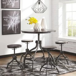 Ashley Furniture Dining Room Sets Odium - Brown - Drm Counter Table Set (5/cn)