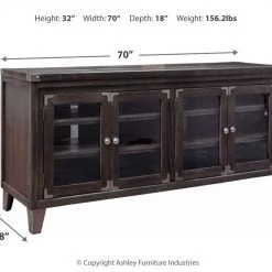 Ashley Furniture Todoe - Gray - Extra Large Tv Stand
