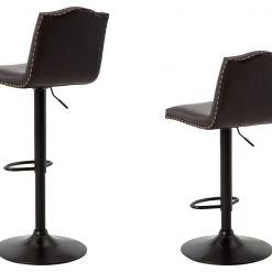 Signature Design By Ashley® Gaddison - Brown/black - Tall Uph Swivel Barstool(2/cn) Stools