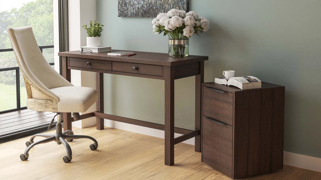 Ashley Furniture Camiburg - Warm Brown - Home Office Desk - Standalone Desks 7 Ashley Furniture Camiburg - Warm Brown - Home Office Desk - Standalone Desks