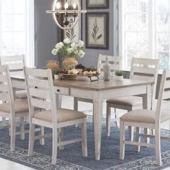 Ashley Furniture Tables Skempton - White - Rect Drm Table W/storage