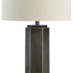 Ashley Furniture Dirkton - Antique Pewter Finish - Metal Table Lamp (1/cn)