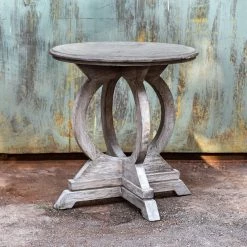 Tables Uttermost Maiva White Side Table
