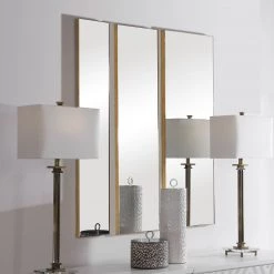 Accessories Uttermost Rowling Gold Mirrors, S/3
