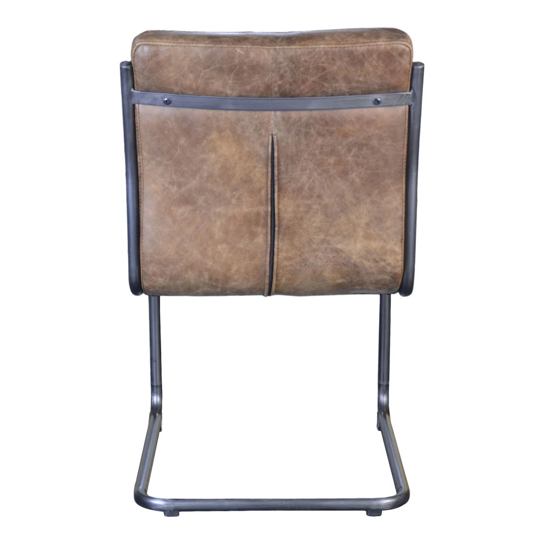 Moe's Home Collection Ansel Dining Chair Grazed Brown Leather-m2 7 Moe's Home Collection Ansel Dining Chair Grazed Brown Leather-m2
