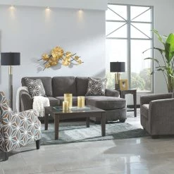 Ashley Furniture Brise - Slate - Sofa Chaise