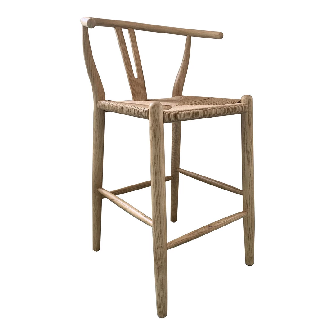 Moe's Home Collection Ventana Barstool Natural Stools 4 Moe's Home Collection Ventana Barstool Natural Stools