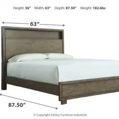 Signature Design By Ashley® Arnett - Gray - Dresser, Mirror, Bookcase Bed