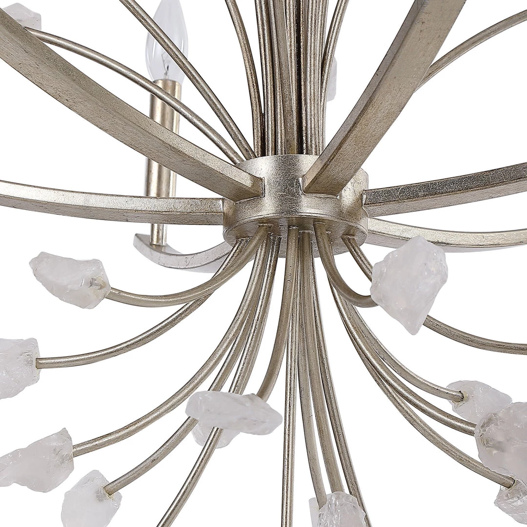 Uttermost Juliette 6 Light Silver Chandelier 4 Uttermost Juliette 6 Light Silver Chandelier