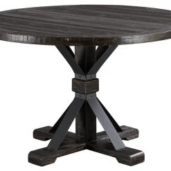 Ashley Furniture Broshound - Dark Brown - Round Dining Room Table Tables