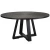 Tables Uttermost Gidran Round Black Dining Table