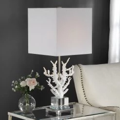 Accessories Uttermost Corallo White Coral Table Lamp