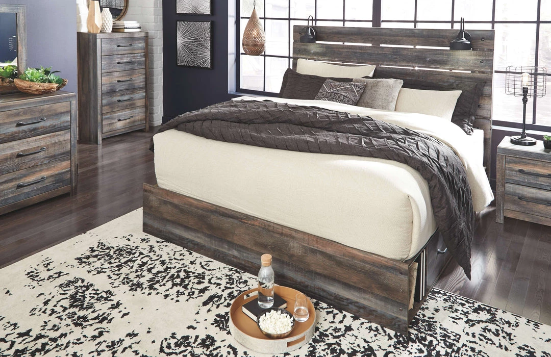 Signature Design By Ashley® Drystan - Multi - Dresser, Mirror, Panel Bed Bedroom Sets 4 Signature Design By Ashley® Drystan - Multi - Dresser, Mirror, Panel Bed Bedroom Sets