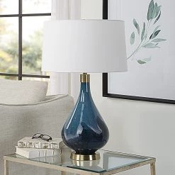 Accessories Uttermost Riviera Art Glass Table Lamp