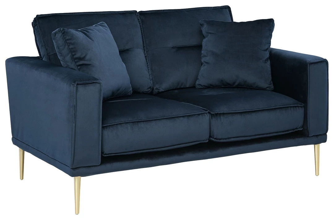 Ashley Furniture Macleary - Navy - Loveseat Loveseats 3 Ashley Furniture Macleary - Navy - Loveseat Loveseats