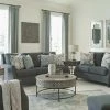 Signature Design By Ashley® Living Room Sets Bayonne - Charcoal - 4 Pc. - Sofa, Loveseat, Chair, Ottoman