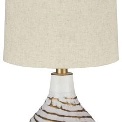 Ashley Furniture Aleela - White/gold Finish - Metal Table Lamp (1/cn) Accessories