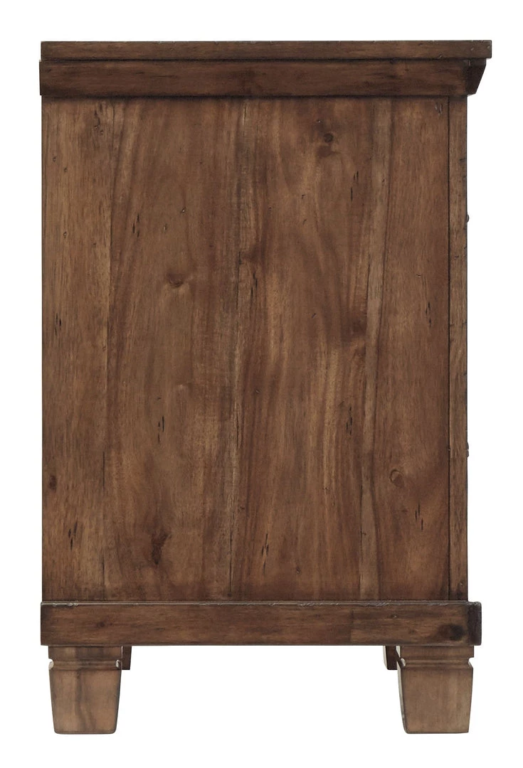 Ashley Furniture Royard - Warm Brown - Two Drawer Night Stand 4 Ashley Furniture Royard - Warm Brown - Two Drawer Night Stand