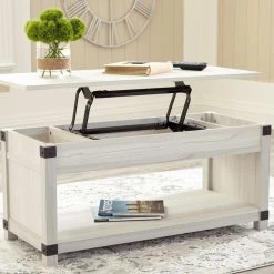 Ashley Furniture Bayflynn - Whitewash - Rect Lift Top Cocktail Table 17 Ashley Furniture Bayflynn - Whitewash - Rect Lift Top Cocktail Table