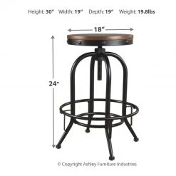 Ashley Furniture Valebeck - Best In Class - Swivel Barstool (2/CN)