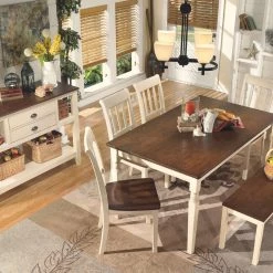 Ashley Furniture Benches Whitesburg - Brown/cottage White - Large Dining Room Bench