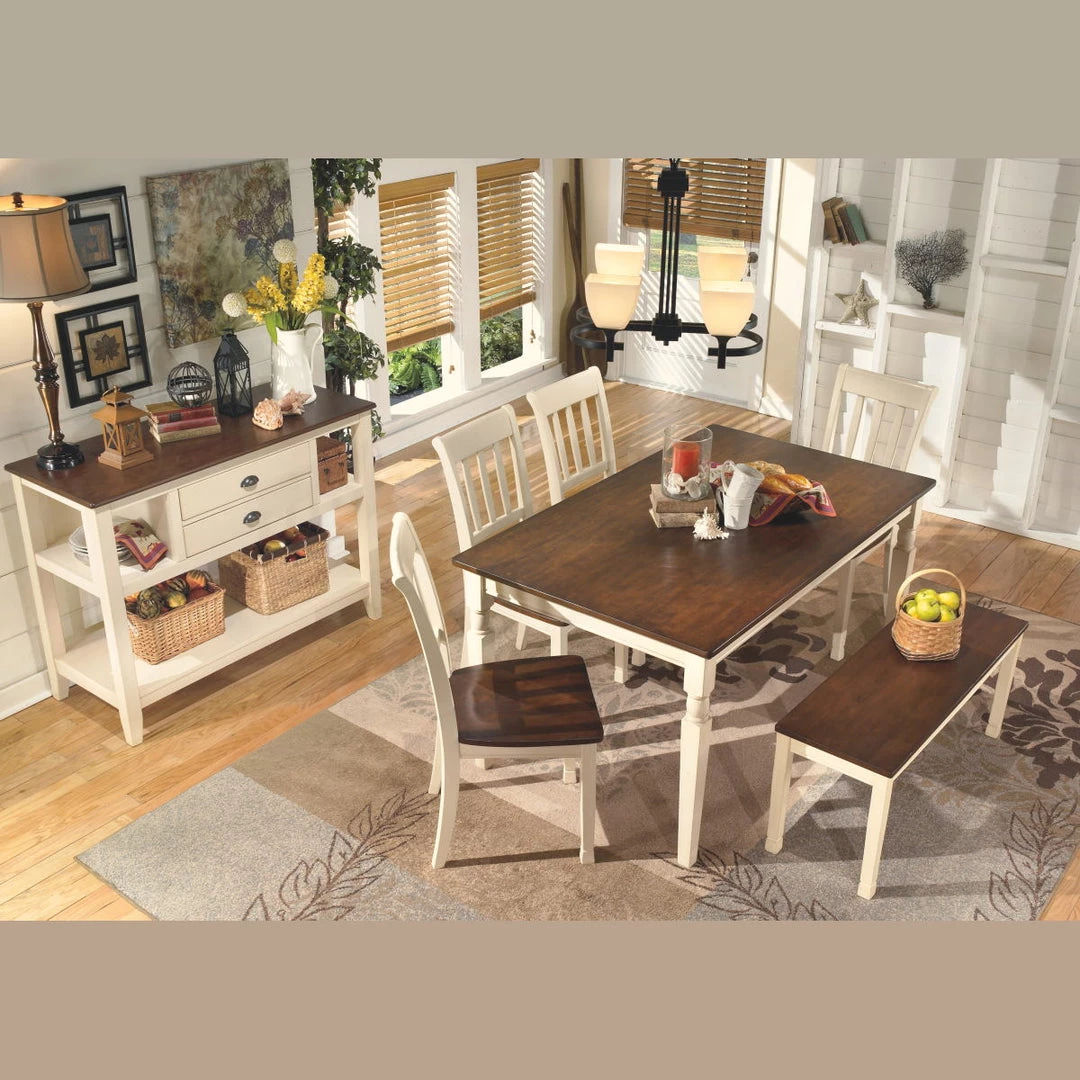 Ashley Furniture Whitesburg - Brown/cottage White - Rectangular Dining Room Table 11 Ashley Furniture Whitesburg - Brown/cottage White - Rectangular Dining Room Table