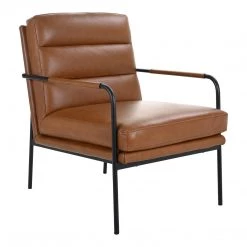 Moe's Home Collection Chairs Verlaine Chair Chestnut Brown