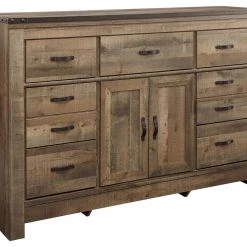 Ashley Furniture Trinell - Ultimate Best In Class Dresser With Fireplace Option, Mirror Dressers