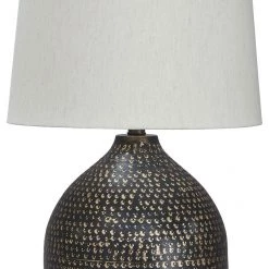 Ashley Furniture Accessories Maire - Black/gold Finish - Metal Table Lamp (1/cn)
