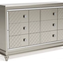 Ashley Furniture Chevanna - Platinum - Dresser