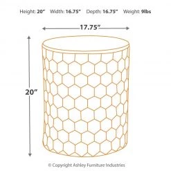 Ashley Furniture Polly - White - Stool