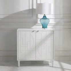 Cabinets Uttermost Stockholm White 2 Door Cabinet