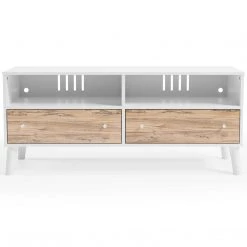 Ashley Furniture TV Stands Piperton - White / Brown - Medium Tv Stand