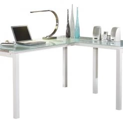 Ashley Furniture Baraga - White - L-desk Desks
