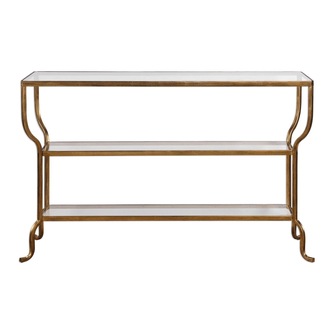 Tables Uttermost Deline Gold Console Table 3 Tables Uttermost Deline Gold Console Table
