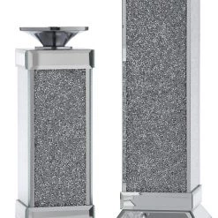 Ashley Furniture Table Decor Charline - Metallic - Candle Holder Set (2/cn) - Plain