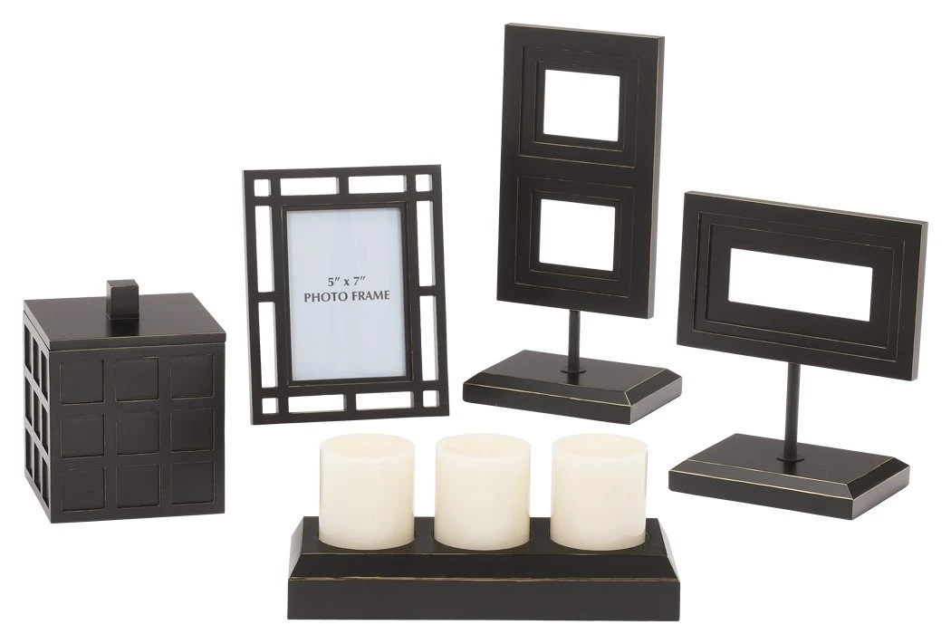 Ashley Furniture Deidra - Black - Accessory Set (5/cn) 3 Ashley Furniture Deidra - Black - Accessory Set (5/cn)
