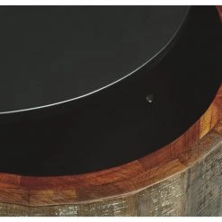 Ashley Furniture Nashbryn - Gray/brown - Round End Table