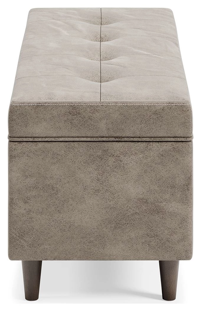 Ashley Furniture Becklow - Beige - Storage Bench 4 Ashley Furniture Becklow - Beige - Storage Bench