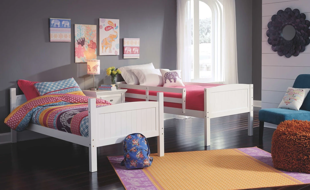 Signature Design By Ashley® Kaslyn - White - Twin/twin Bunk Bed Beds 7 Signature Design By Ashley® Kaslyn - White - Twin/twin Bunk Bed Beds
