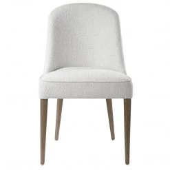 Chairs Uttermost Brie Armless Chair, White,Set Of 2