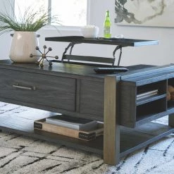 Ashley Furniture Tables Forleeza - Dark Gray - Lift Top Cocktail Table 24 Ashley Furniture Tables Forleeza - Dark Gray - Lift Top Cocktail Table
