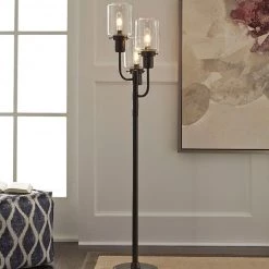 Ashley Furniture Jaak - Bronze Finish - Metal Floor Lamp (1/cn) Accessories