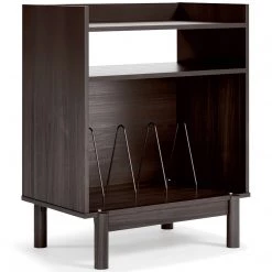 Signature Design By Ashley® Tables Brymont - Dark Gray - Turntable Accent Console