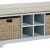 Ashley Furniture Benches Dowdy - Gray - Storage Bench