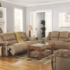 Ashley Furniture Reclining Furniture Hogan - Mocha - Zero Wall Wide Seat Recliner