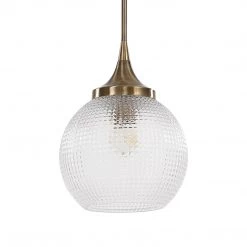 Uttermost Bolla 1 Light Pattern Glass Mini Pendant Accessories